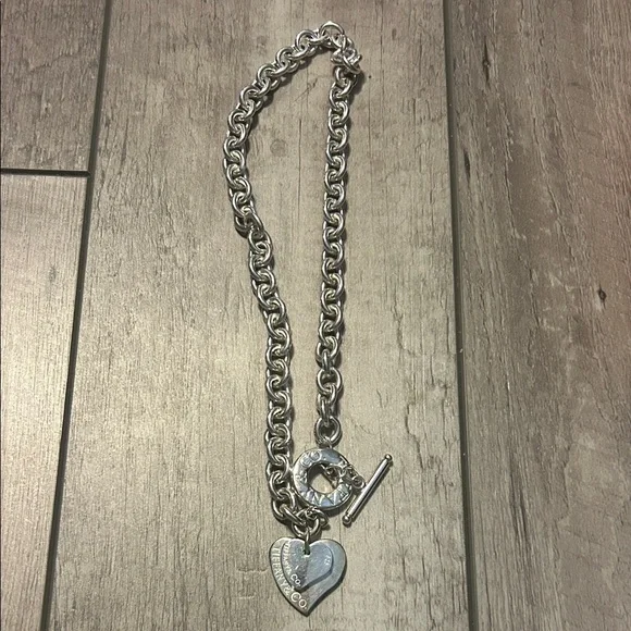 Tiffany & Co. Sterling Silver Heart Chain Necklace - Picture 3 of 7